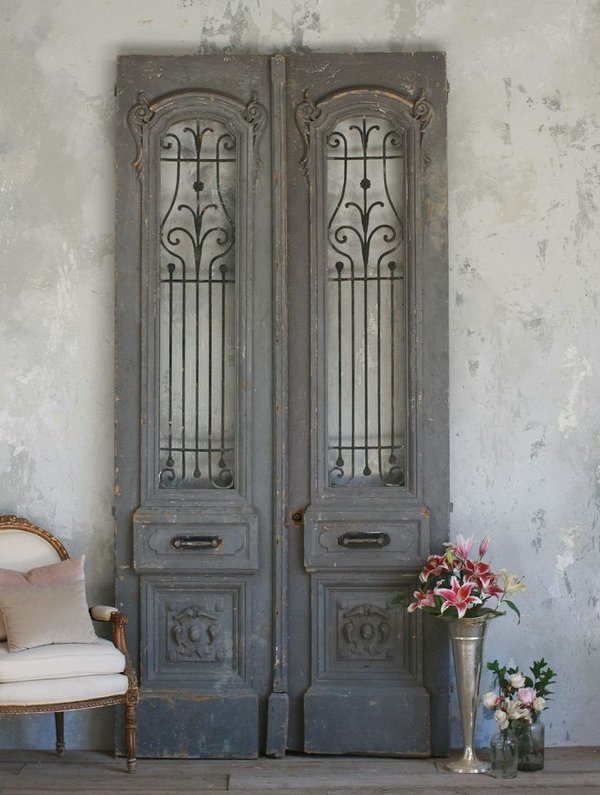 interior french doors wall decorating ideas
