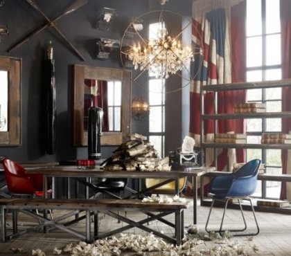 Vintage-lighting-ideas-vintage-interior-design-industrial-style-decor-ideas