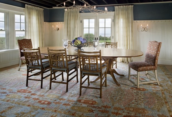 antique turkish rug dining room decor