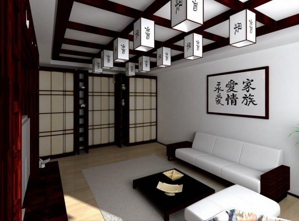 asian house interior design ideas Japanese style living room ideas
