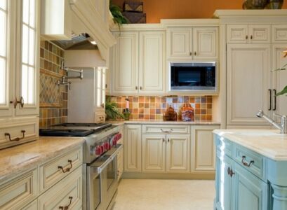halk-paint-kitchen-cabinets-ideas-white-cabinets-blue-kitchen-island