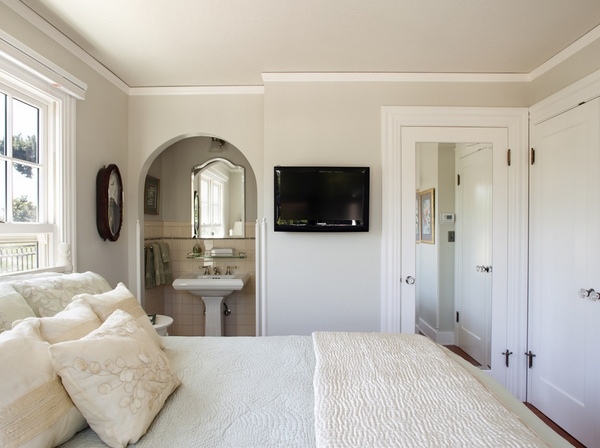 bedroom design wall color white trims neutral color scheme