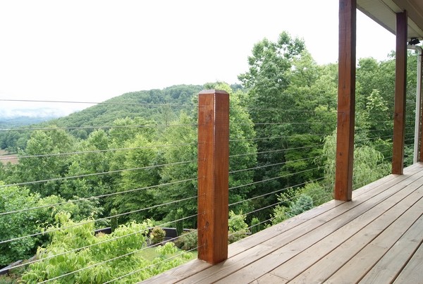 deck cable railing design ideas balcony