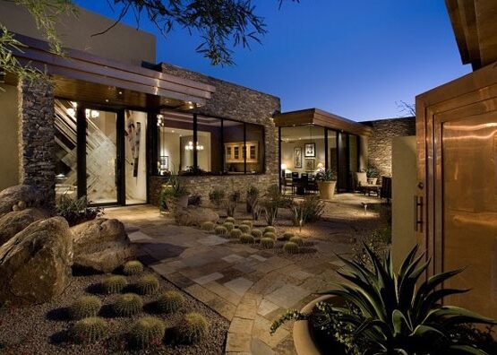 desert-landscaping-ideas-house-entry-front-yard-landscape-rocks-desert-plants