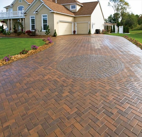  options driveway pavers ideas house exterior lawn 