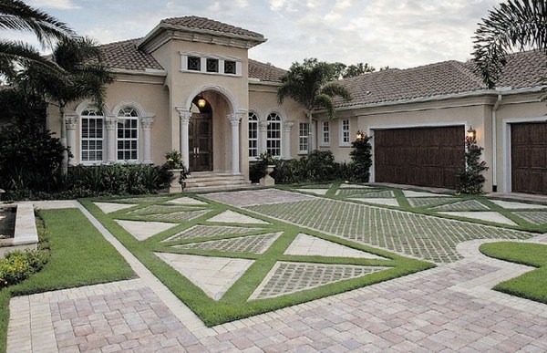 grass pavers front yard design ideas house exterior