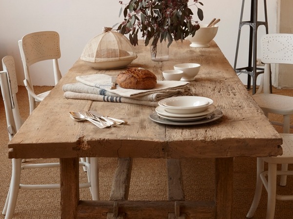 farm table design ideas solid wood rustic dining room