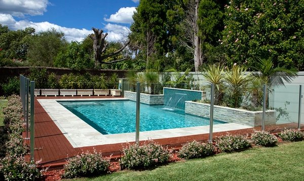 glass pool fencing modern design garden decor