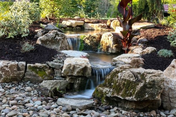 how to build a waterfall DIY garden decorating ideas water feature