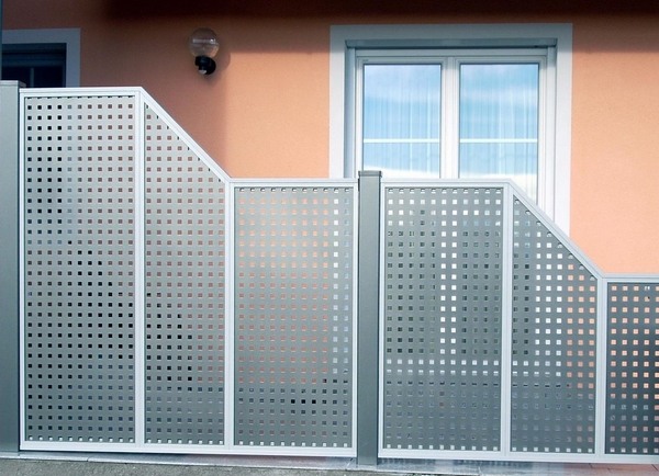modern aluminum panels privacy screen 