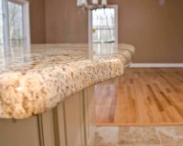 modern kitchen granite countertop half bullnose edge