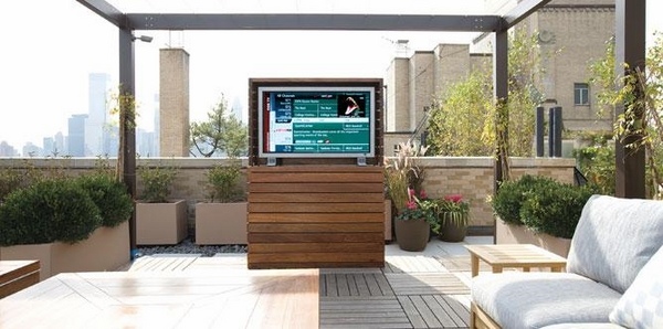 custom tv enclosure weatherproof flat screen tv ideas