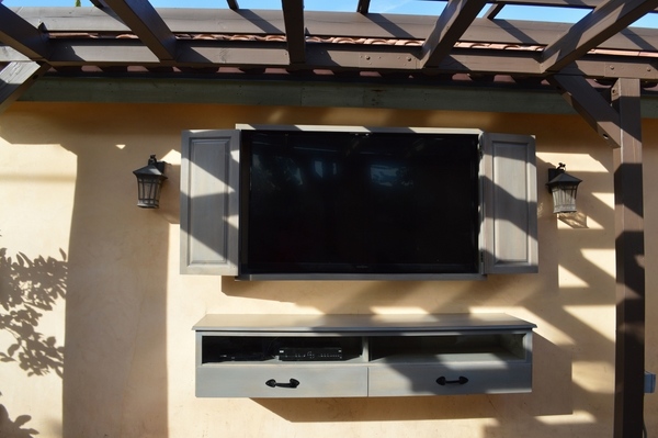 Outdoor Tv Enclosure Ideas Take The, Outdoor Tv Cabinet Ideas