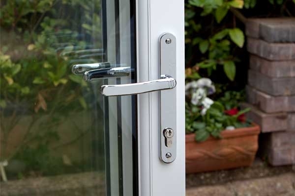 patio door handles uPVC bifold doors chrome handle patio design