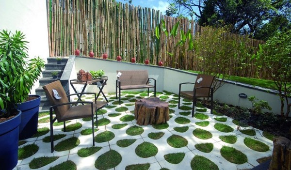 patio paving tiles garden landscape ideas