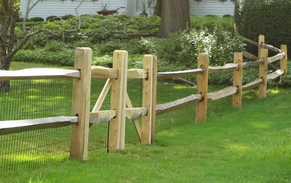 post and rail fencing deer fence ideas garden