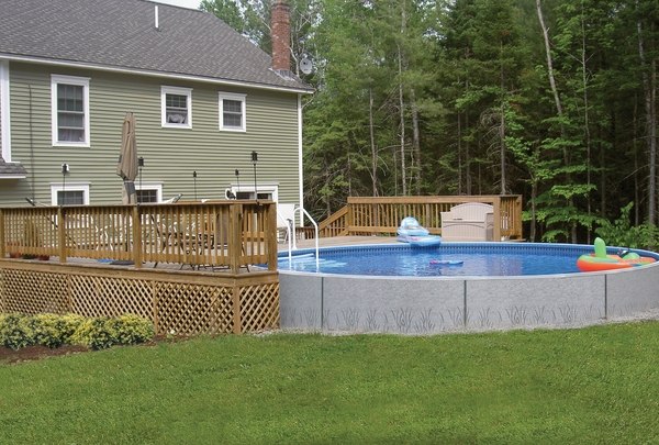 garden landscape pool deck patio deck 