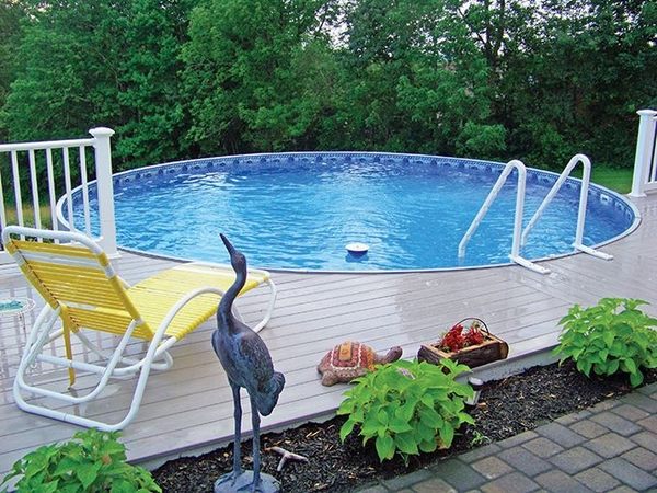 round pool backyard pool ideas 