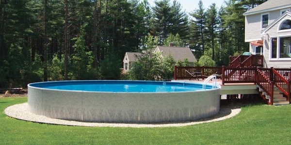 semi inground radiant pools modern pool design construction backyard pool