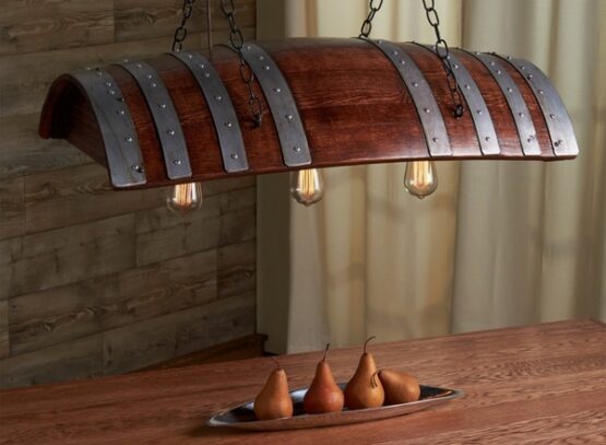 wine-barrel-furniture-ideas-dining-room-lighting-fixture-chandelier-rustic-decor-ideas