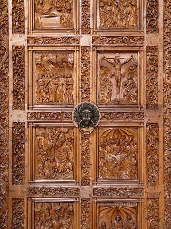 wood carving patterns wood carved church door