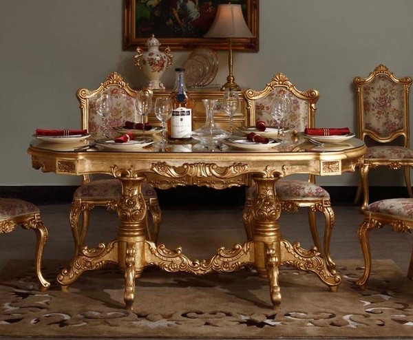 carved dining furniture table chairs