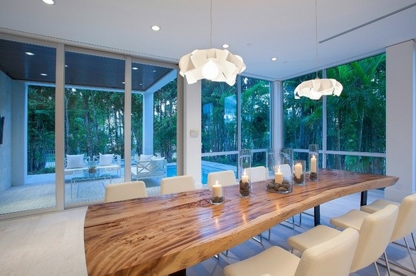 wood-slab-dining-tables-ideas-contemporary-dining-room-design-modern-lighting