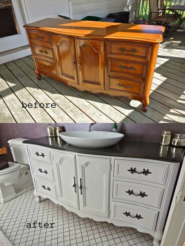 DIY-furniture-restoration-ideas-solid-wood-vanity-cabinet 