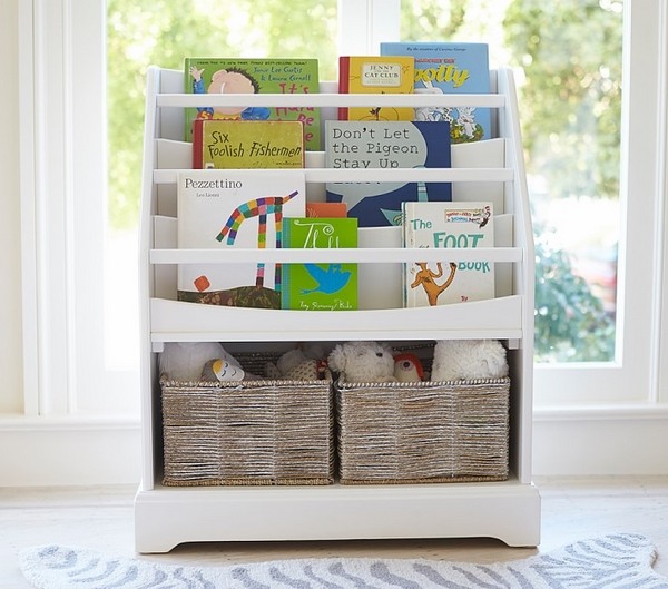 Forward storage rack toy storage baskets