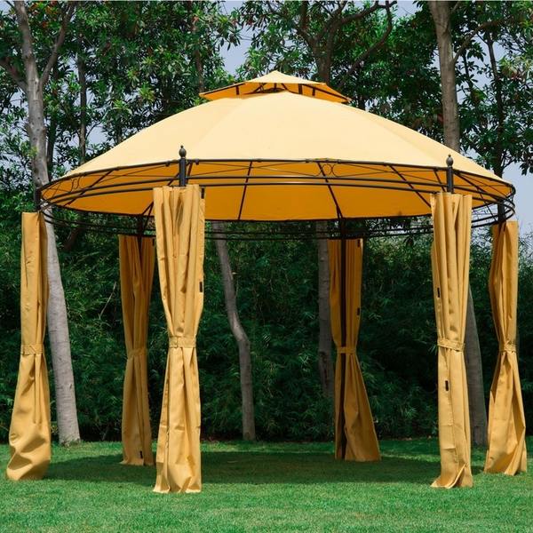 Gazebo canopy tent round