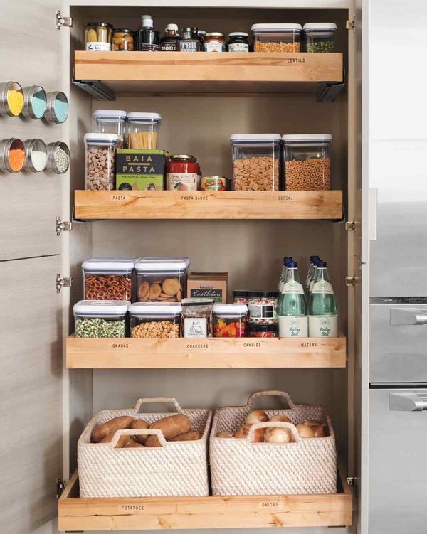 Kitchen storage solutions pantry cabinet ideas shelves 