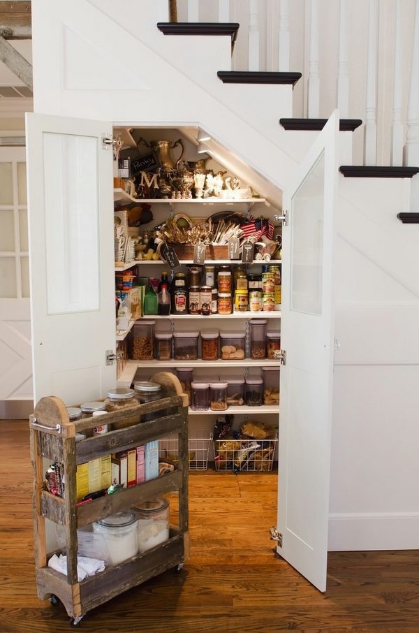 Kitchen pantry storage solutions under stairs storage ideas 