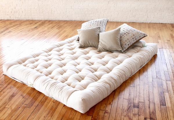 Natural organic cotton wool futon mattress