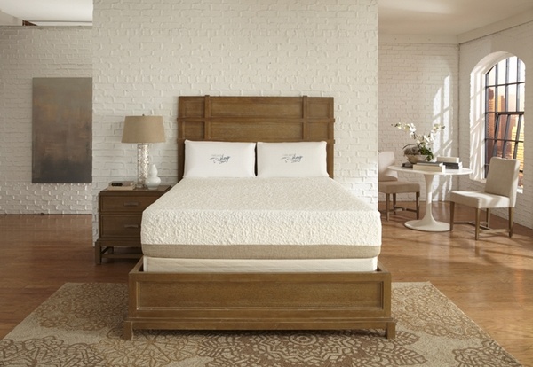 Natural organic mattress modern bedroom