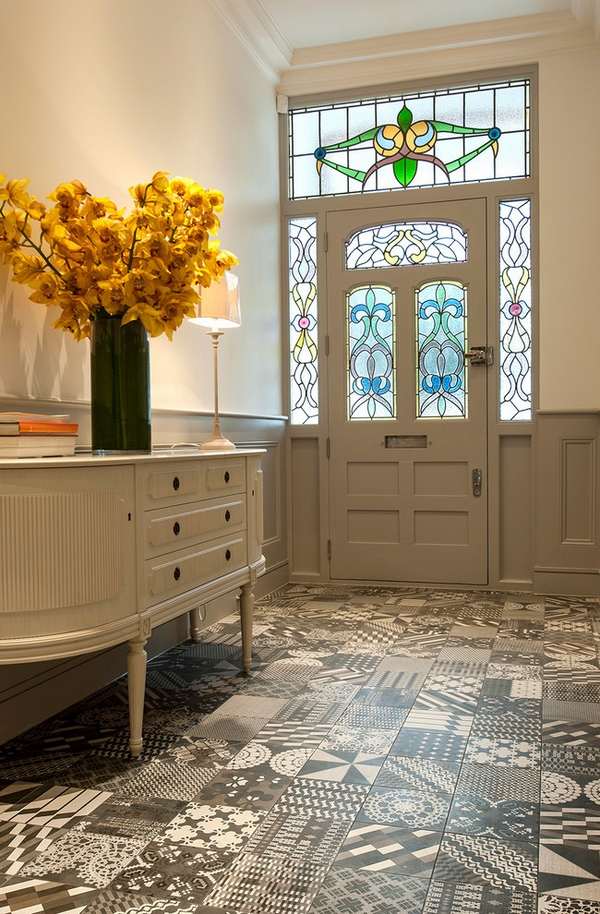 entry hall flooring tiles home decor 
