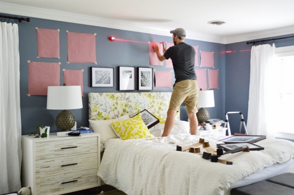 DIY picture wall bedroom wall decor