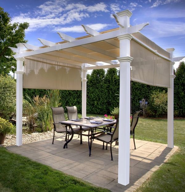 Pergola canopy and pergola covers – patio shade options and ideas