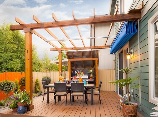 retractable patio cover pergola canopy ideas patio deck shade