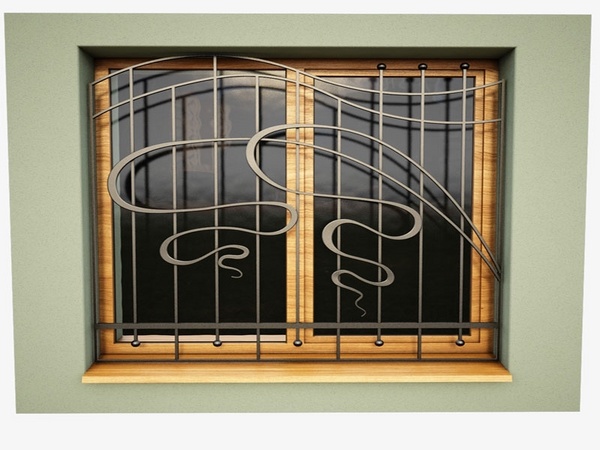 window security decorative wrought iron