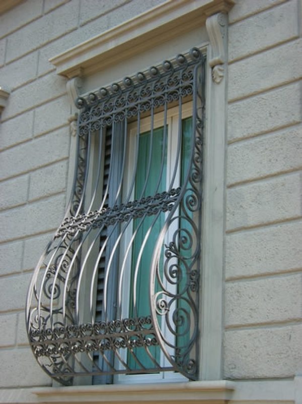 wrought iron burglar window security