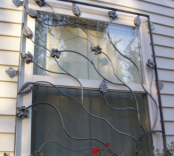 wrought iron window security bars ideas burglar