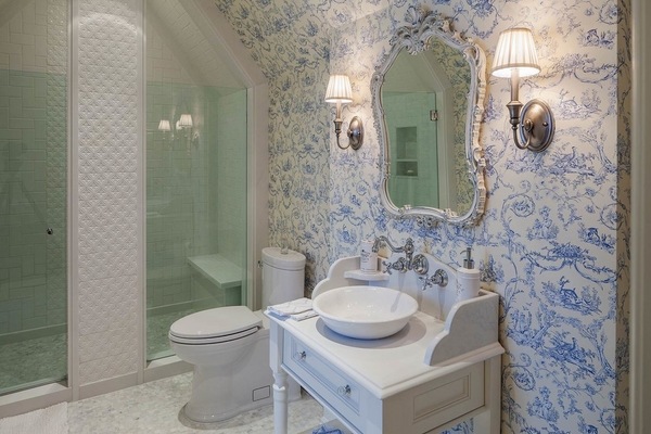  design blue white bathroom decor 