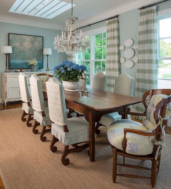 dining room provencal style wood table