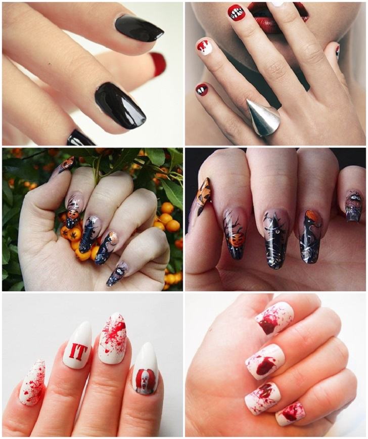 Halloween acrylic nails - the best Halloween nail art ideas