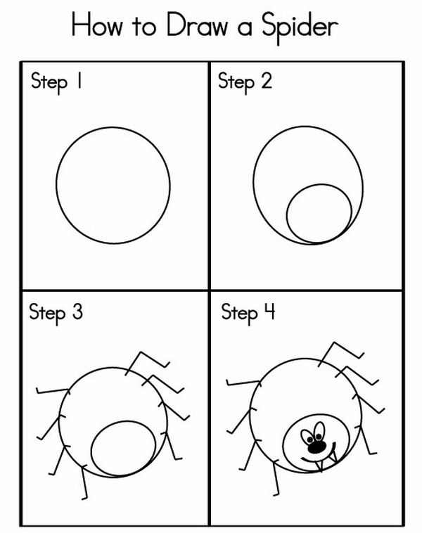 Halloween-drawing-ideas-how-to-draw-a-spider 