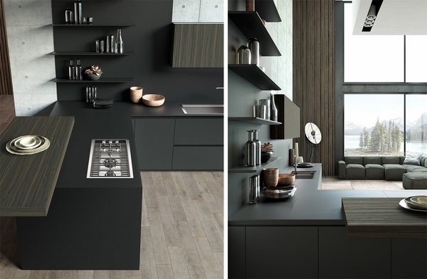 Modern Binova bluna collection minimalist kitchen ideas