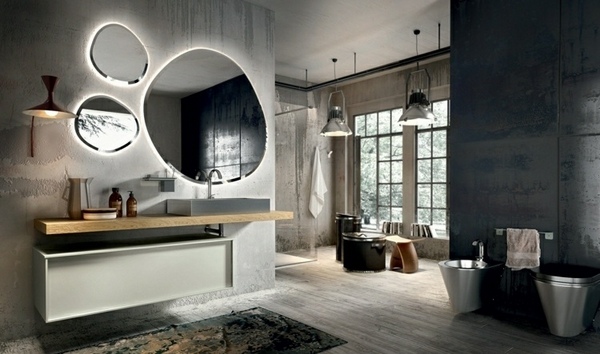 contemporary-wall-mirrors-modern bathroom design 