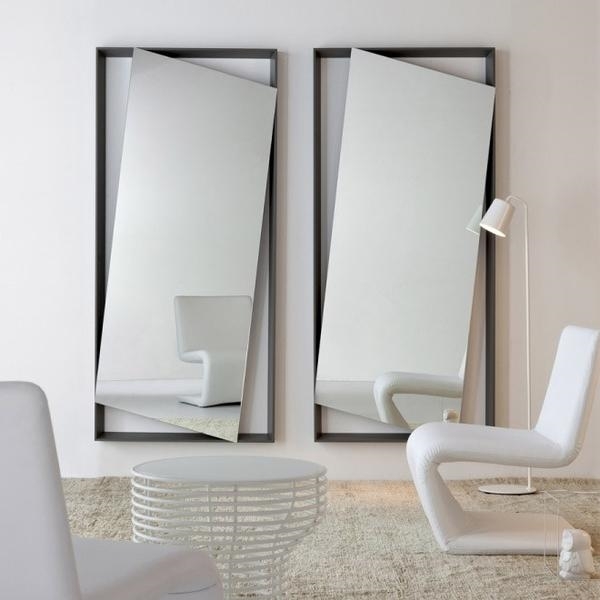 contemporary-wall-mirrors-modern-living room decor ideas 