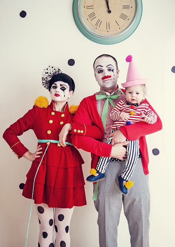 family halloween costumes trio halloween costumes clowns