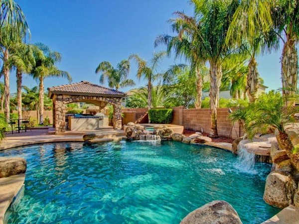 tropical-pools-design ideas backyard pool design pool decor